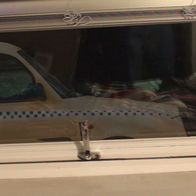 Taxi in Window